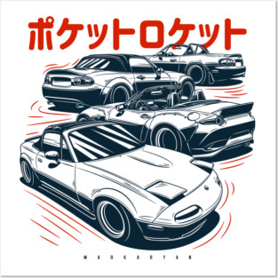 MX5 Miata Roadster crew Posters and Art