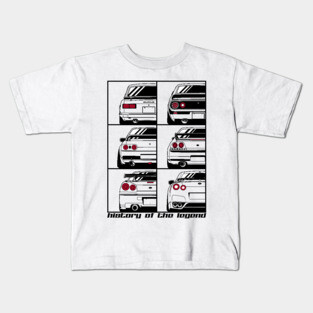 Skyline GTR Generations Kids T-Shirt