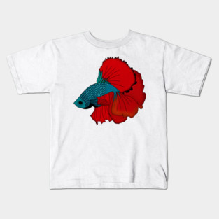 Siamese fighting fish Colorful betta fish Graphic Kids T-Shirt