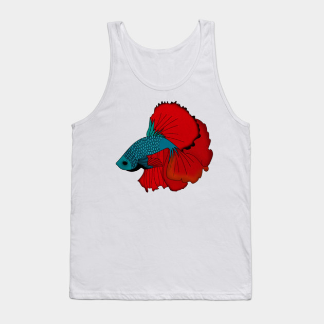 Siamese fighting fish Colorful betta fish Graphic Tank Top by logiamerch