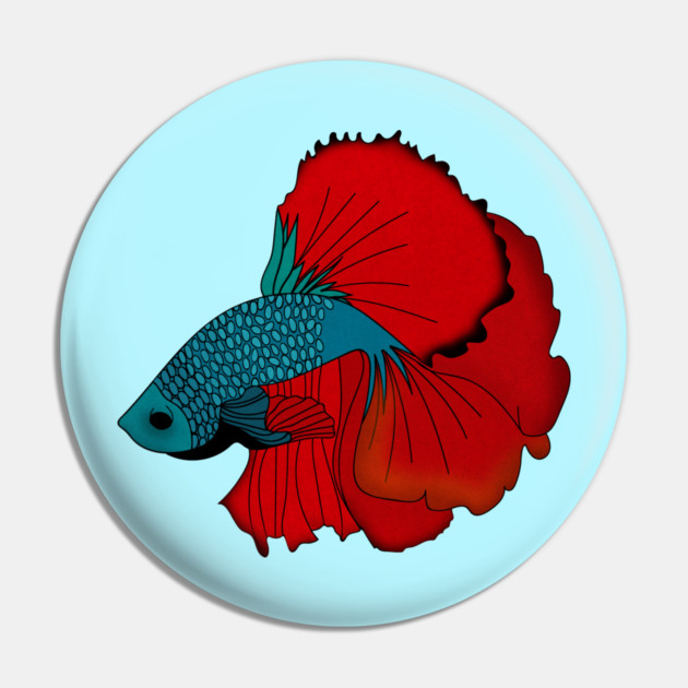 Siamese fighting fish Colorful betta fish Graphic Pin by logiamerch