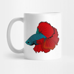 Siamese fighting fish Colorful betta fish Graphic Mug