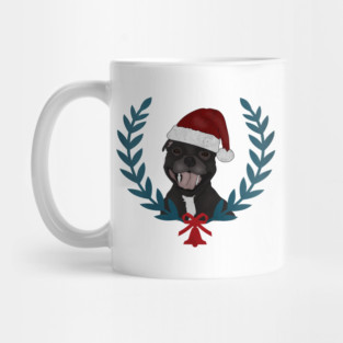 Xmas Pitbull Santa Claus Dog Lover Mug