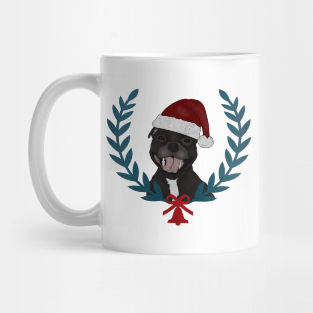 Xmas Pitbull Santa Claus Dog Lover by logiamerch
