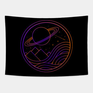 Geometric Landscape Space V4 Tapestry