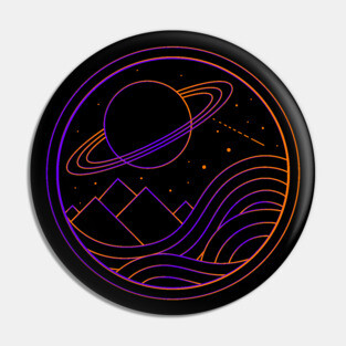 Geometric Landscape Space V4 Pin