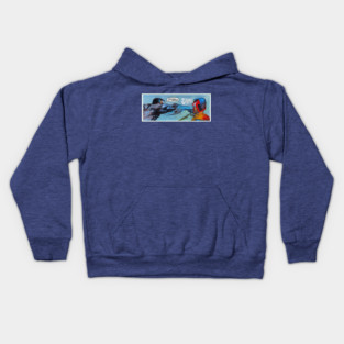 GAZE INTO THE FIST OF WAYNE! Comic Panel Kids Hoodie