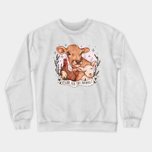 Vegan For The Animals Crewneck Sweatshirt