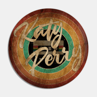 Katy Perry Vintage Circle Art Pin