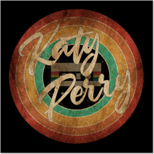 Katy Perry Vintage Circle Art Posters and Art