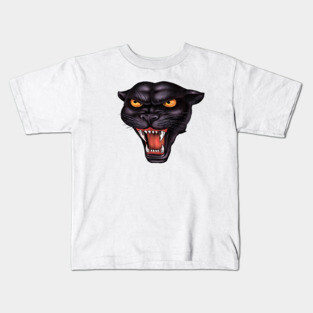 Rowdy Panther Head Kids T-Shirt