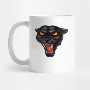 Rowdy Panther Head Mug