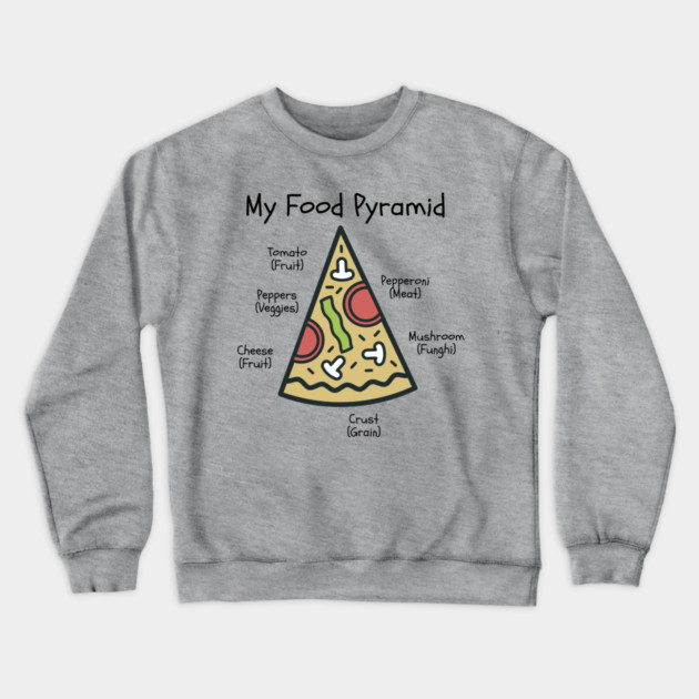 My Food Pyramid Crewneck Sweatshirt by Litehouse Tees