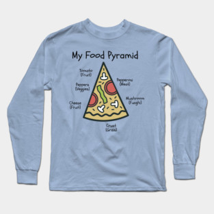 My Food Pyramid Long Sleeve T-Shirt
