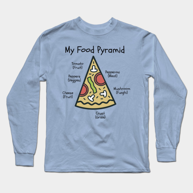 My Food Pyramid Long Sleeve T-Shirt by Litehouse Tees
