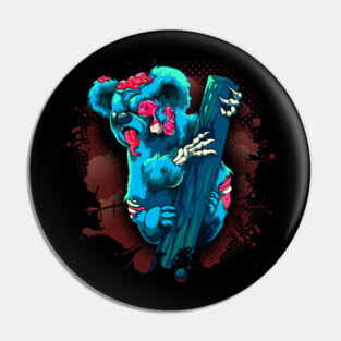 Halloween Koala Zombie Pin