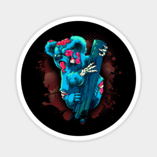 Halloween Koala Zombie Magnet