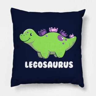 Legosaurus Dinosaur Kids by Tobe Fonseca Pillow