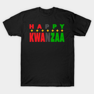 Festive Happy Kwanzaa Holiday T-Shirt