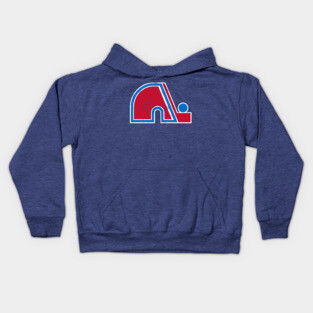 Quebec Nordiques  -- 90s Hockey Team Kids Hoodie