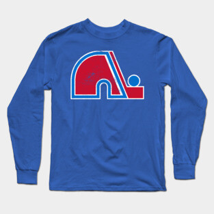 Quebec Nordiques  -- 90s Hockey Team Long Sleeve T-Shirt