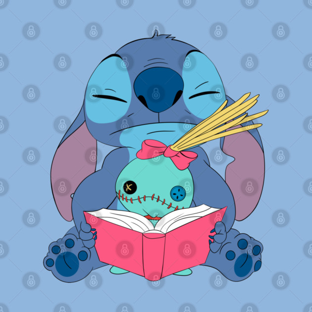 Stitch read a book Case