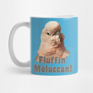 Moluccan Cockatoo Parrot Fluffin' Fluffenchops Mug