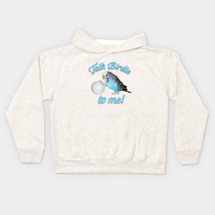 Talk Birdie To Me Budgie Parakeet Golf Kids Hoodie