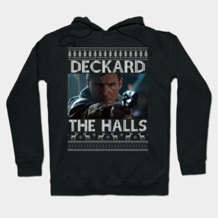 Deckard The Halls Blade Runner Christmas Knit Hoodie