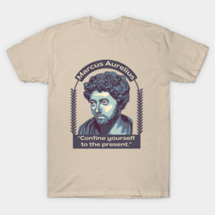 Marcus Aurelius Portrait and Quote T-Shirt