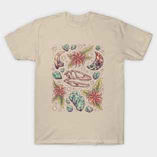 Dinosaur Fossil Art | Deinonychus Dreams T-Shirt