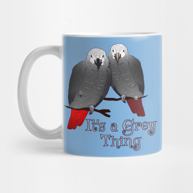 Congo and Timneh African Grey Parrot It's A Grey Thing by Einstein Parrot