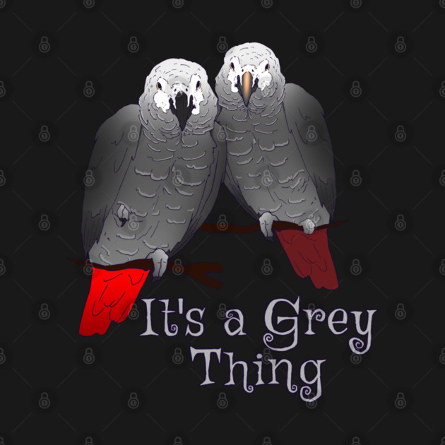 Congo and Timneh African Grey Parrot It's A Grey Thing by Einstein Parrot