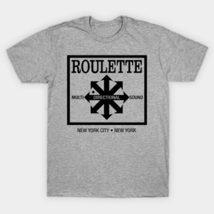 ROULETTE RECORDS T-SHIRT - Defunct Record Label - Grey Version T-Shirt