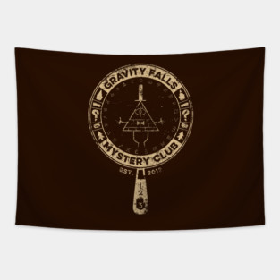 Gravity Falls Mystery Club Tapestry