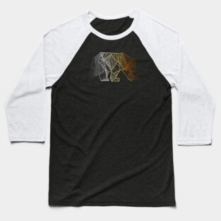 Geometric Bear Pride LGBTQ+ | BearlyBrand Baseball T-Shirt