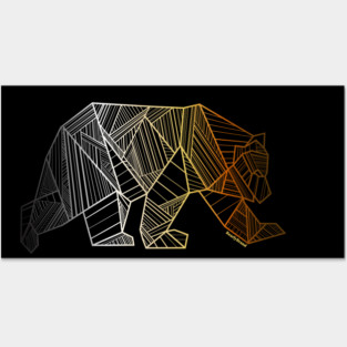 Geometric Bear Pride LGBTQ+ | BearlyBrand Posters and Art