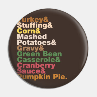 Thanksgiving Helvetica Turkey Dinner Helvetica Name List Pin