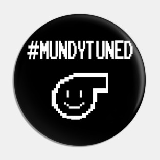 #MundyTuned Turbo White Logo Pin