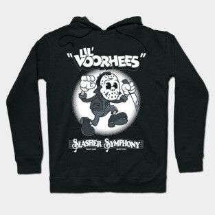 Lil' Slasher Creepy Cute Horror - Vintage Cartoon Rubberhose Slasher Hoodie