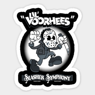 Lil' Slasher Creepy Cute Horror - Vintage Cartoon Rubberhose Slasher Sticker