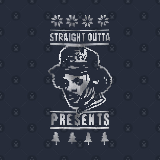 Gangsta Rapper Ugly Christmas Sweater - Straight Outta Presents by sketchnkustom