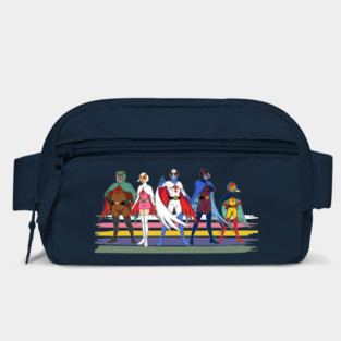 Battle of the  planets retro Sicence Team style brush Stripe Bag