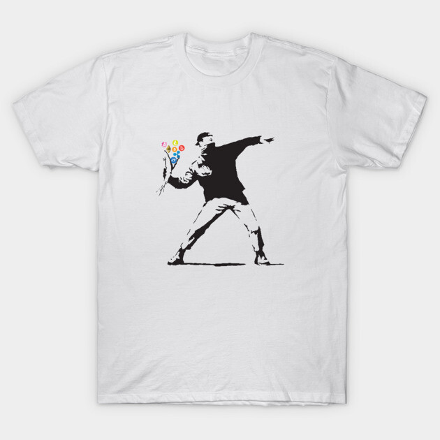 Crypto Throw T-Shirt by DavidLoblaw