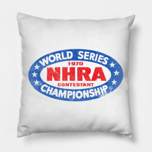 1970 Drag Racing World Series Pillow