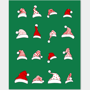 Santa Hats Posters and Art