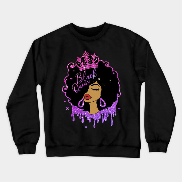 Black Queen, Black Girl Magic, Black Queen, Black Lives Matter Crewneck Sweatshirt by UrbanLifeApparel