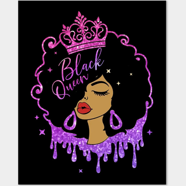 Black Queen, Black Girl Magic, Black Queen, Black Lives Matter Wall Art by UrbanLifeApparel
