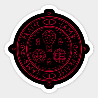 Halo of the lamb Sticker