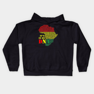 It's in my DNA, Black History, Africa, Black Lives Matter Kids Hoodie